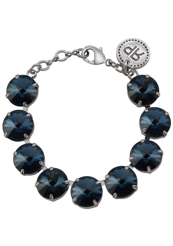 Montana Rivoli Bracelet Antique Silver Swarovski Crystal Rebekah Price Designs Fine Jewelry