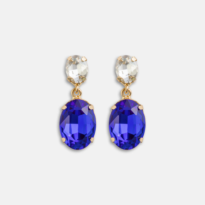 Mia Capri Blue Earrings
