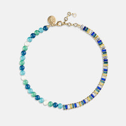 Pearl-Luxe Sapphire Necklace