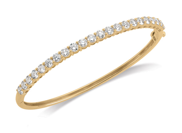 Round Brilliant Lab-Grown Diamond Bangle