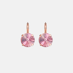 Light Rose Rivoli Drops- Rose Gold