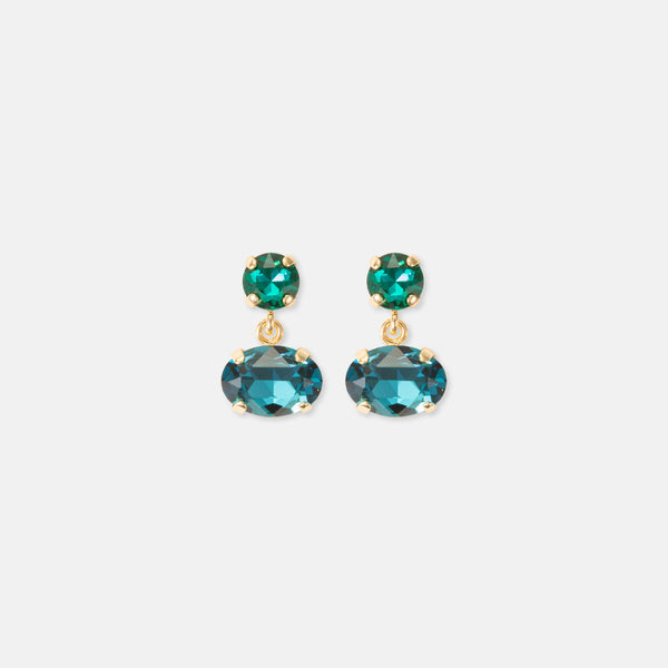 Vivienne Teal Earrings