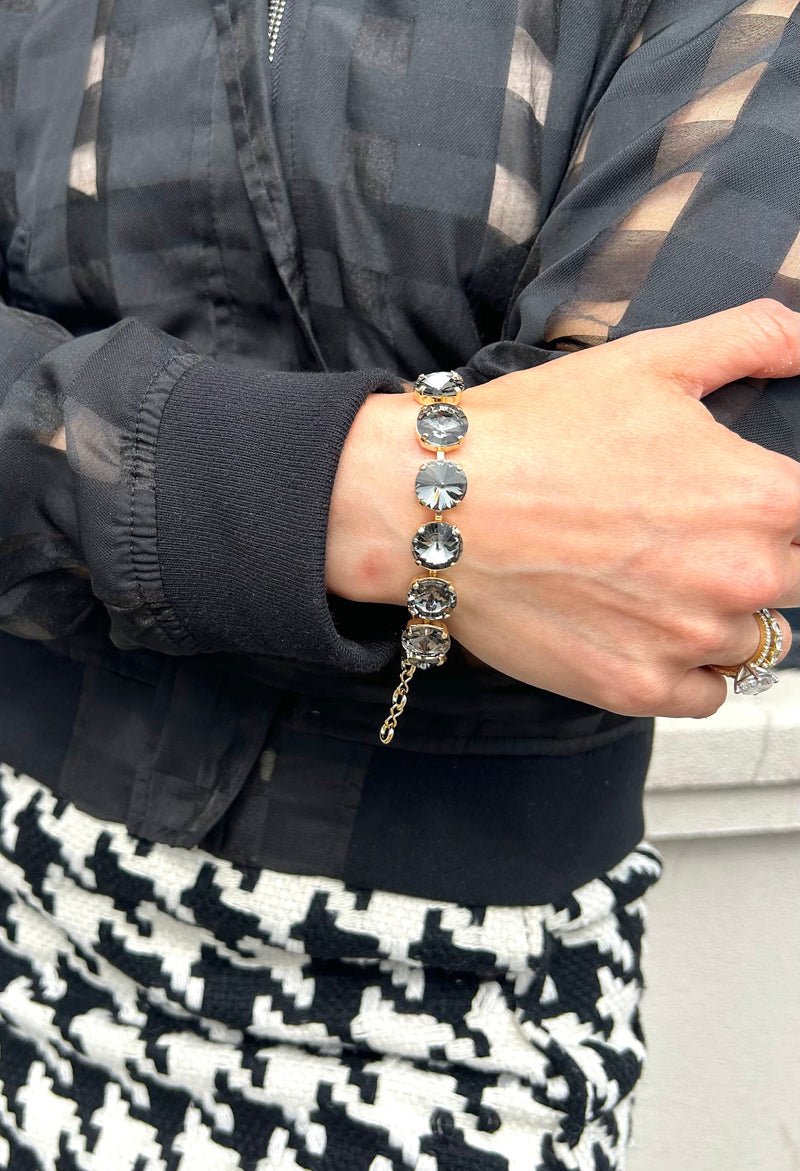 Black Diamond Rivoli Bracelet- Gold