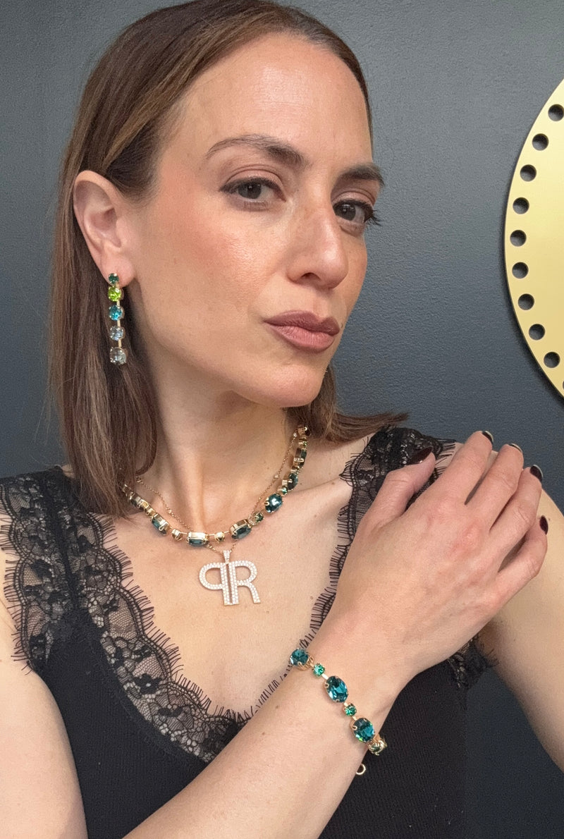 Vivienne Teal Bracelet