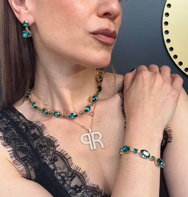 Vivienne Teal Necklace