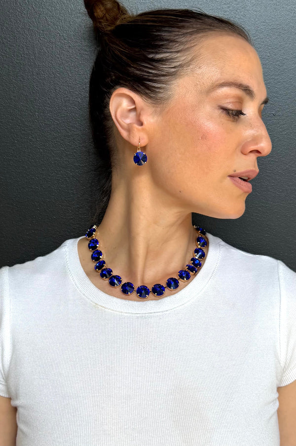 Capri Blue Rivoli Necklace