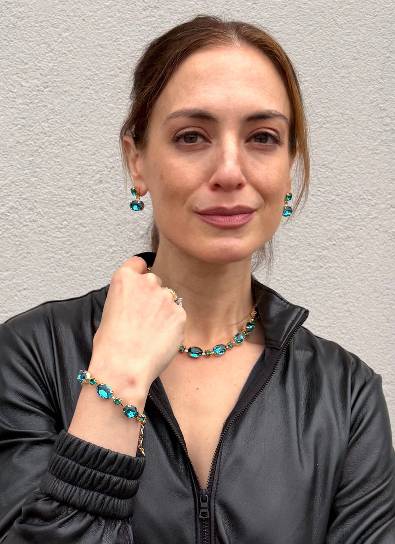 Vivienne Teal Necklace