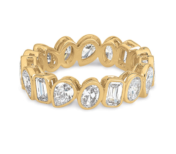 Multi-Shaped Lab-Grown Diamond Eternity Band