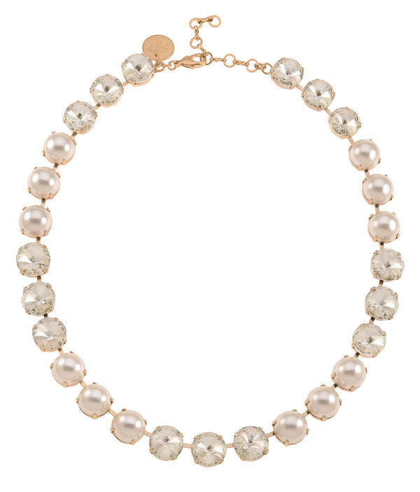 Avery Pearl & Silver Shade Necklace