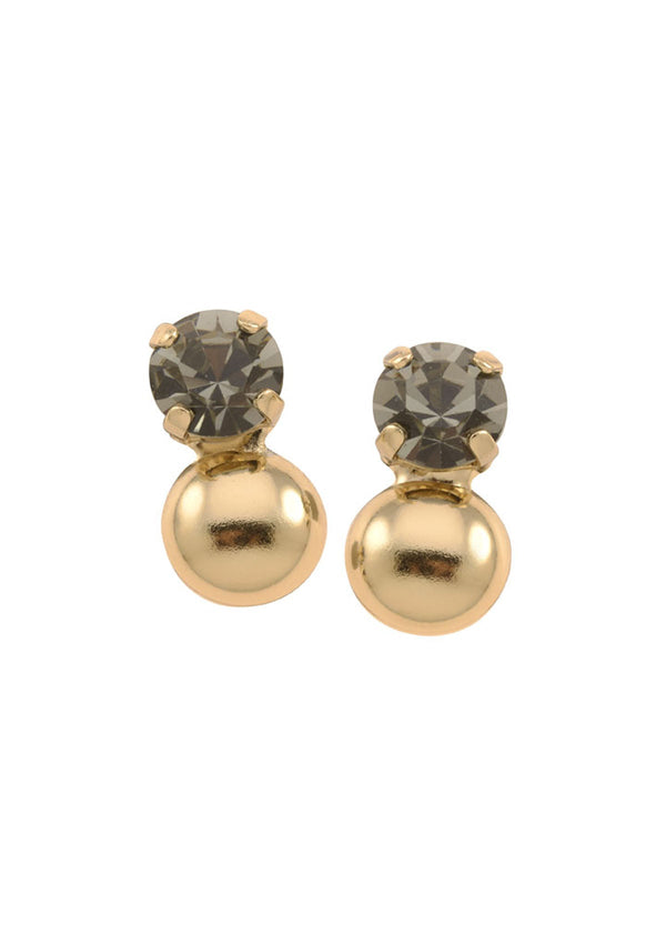 Sage Black Diamond Earrings