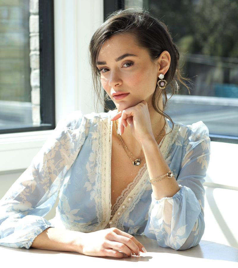 Rosa di Capri Earrings