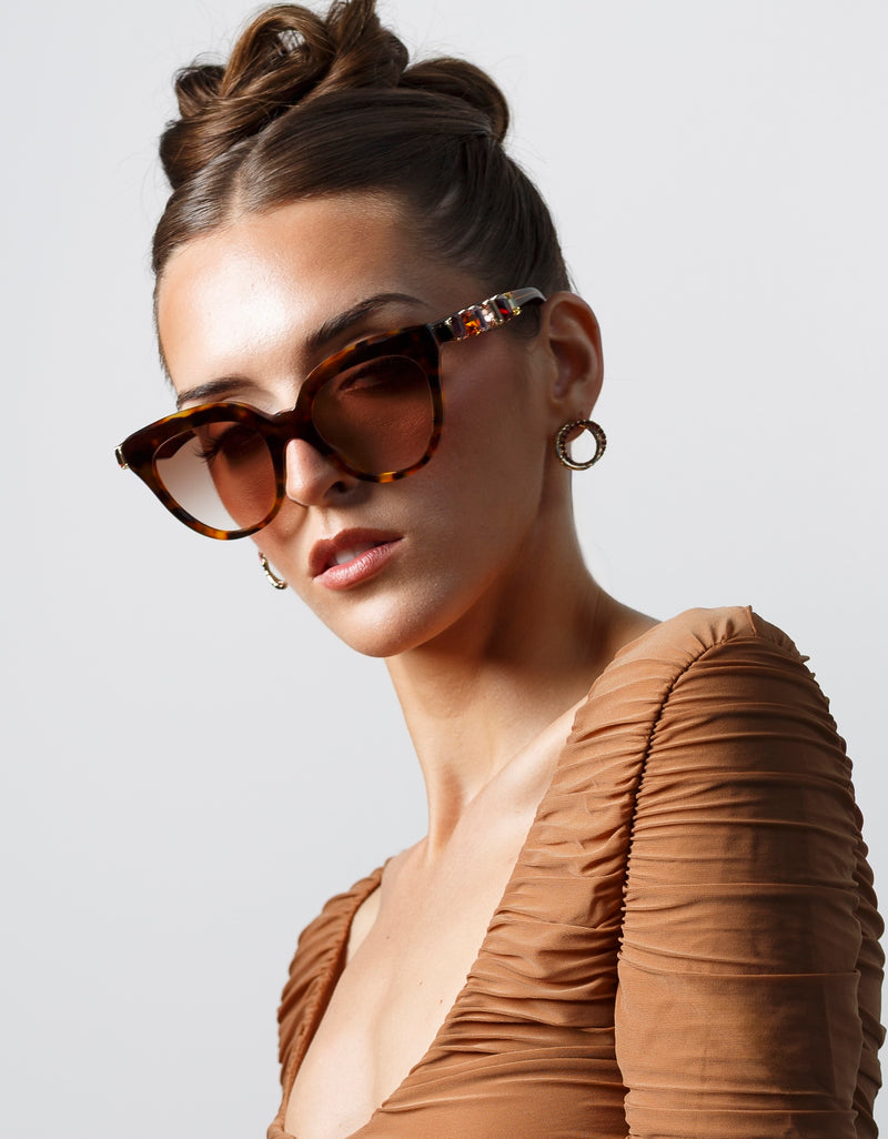 Giulia Tortoise Sunglasses