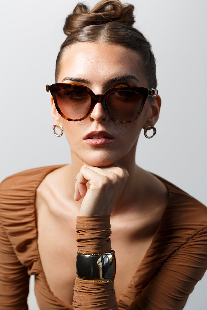 Giulia Tortoise Sunglasses