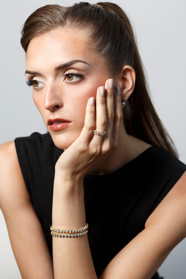 Multi-Shaped Lab-Grown Diamond Tennis Bracelet
