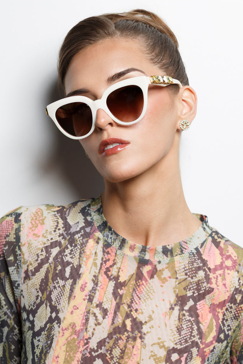 Giulia Ivory Sunglasses