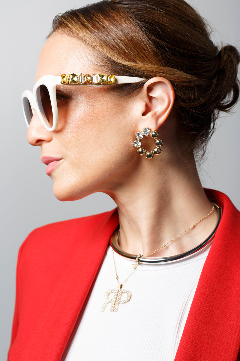 Giulia Ivory Sunglasses