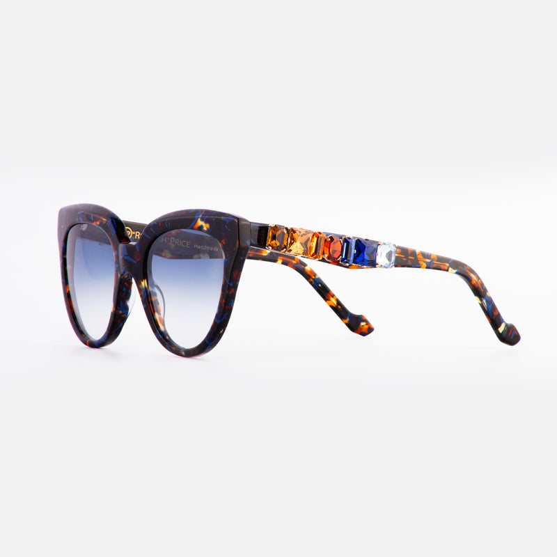 Giulia Marbled Blue Sunglasses