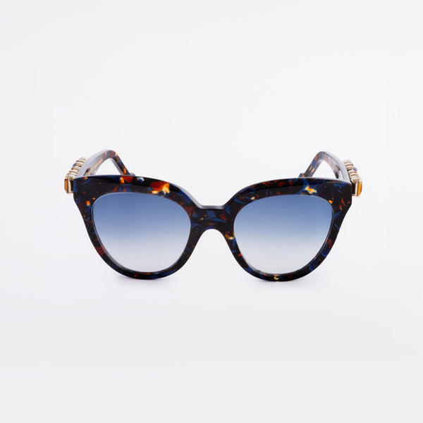Giulia Marbled Blue Sunglasses