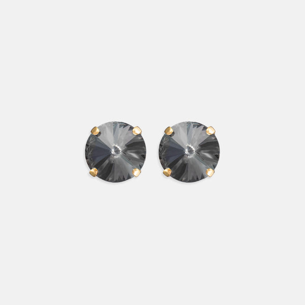 Black Diamond Rivoli Studs- Gold