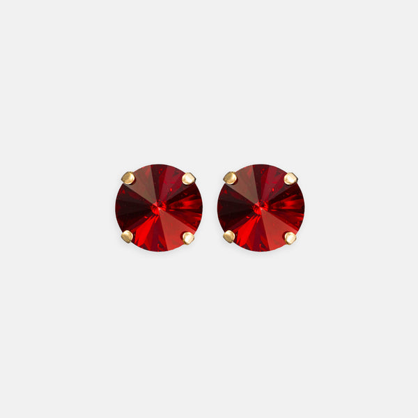Ruby Rivoli Studs