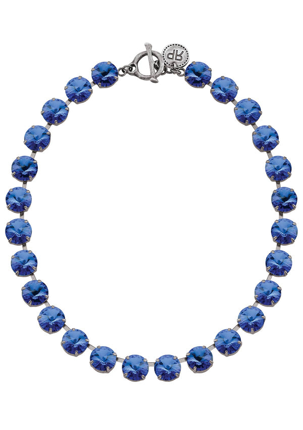 Sapphire Rivoli Crystal Necklace Blue Rebekah Price Jewelry